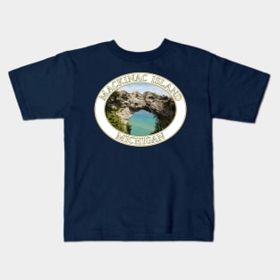 Arch Rock on Mackinac Island in Michigan Kids T-Shirt